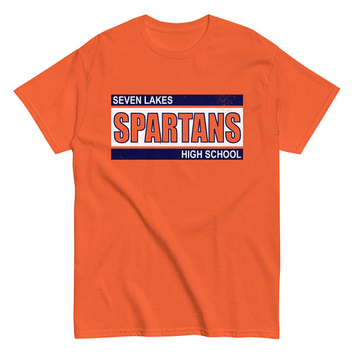 Seven Lakes High School Spartans Orange Classic Unisex T-shirt 098