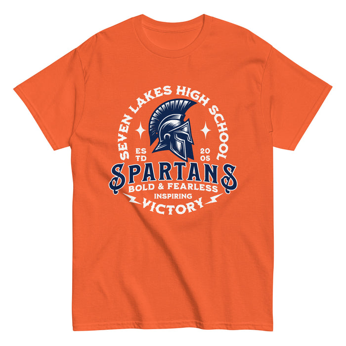 Seven Lakes High School Spartans Orange Classic Unisex T-shirt 206