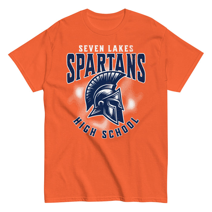 Seven Lakes High School Spartans Orange Classic Unisex T-shirt 213