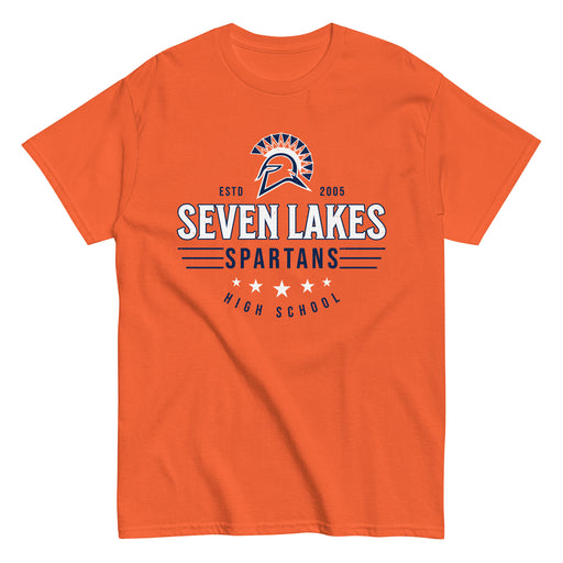 Seven Lakes High School Spartans Orange Classic Unisex T-shirt 217