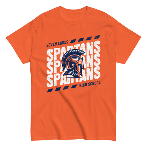 Seven Lakes High School Spartans Orange Classic Unisex T-shirt 223