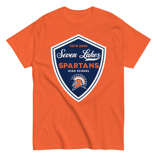 Seven Lakes High School Spartans Orange Classic Unisex T-shirt 225