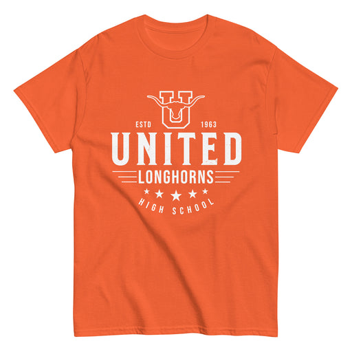 United High School Longhorns Orange Classic Unisex T-shirt 217