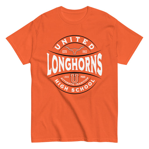 United High School Longhorns Orange Classic Unisex T-shirt 218