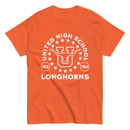 United High School Longhorns Orange Classic Unisex T-shirt 208