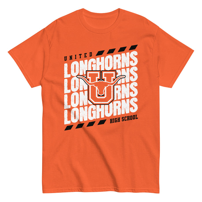 United High School Longhorns Orange Classic Unisex T-shirt 223