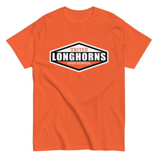 United High School Longhorns Orange Classic Unisex T-shirt 009