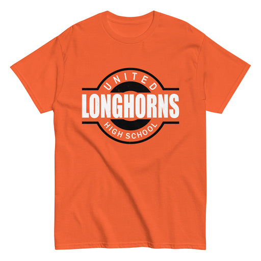 United High School Longhorns Orange Classic Unisex T-shirt 011