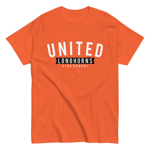 United High School Longhorns Orange Classic Unisex T-shirt 021