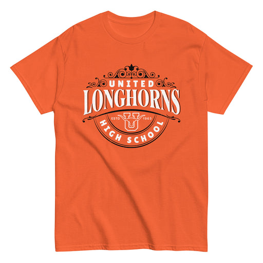 United High School Longhorns Orange Classic Unisex T-shirt 211