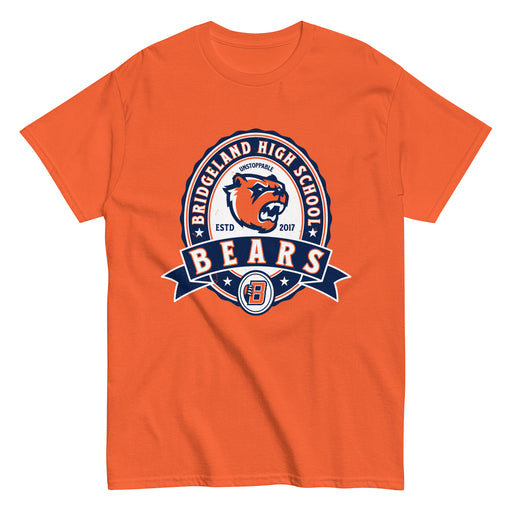 Bridgeland High School Bears Classic Unisex Orange T-shirt 212