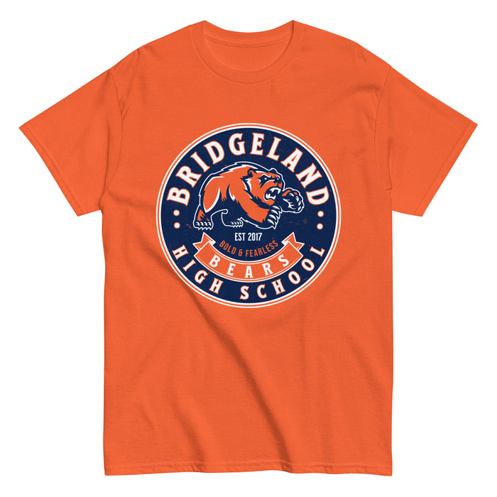 Bridgeland High School Bears Classic Unisex Orange T-shirt 215