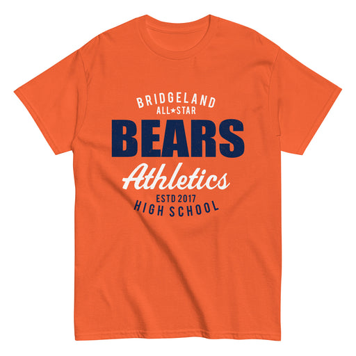 Bridgeland High School Bears Classic Unisex Orange T-shirt 034