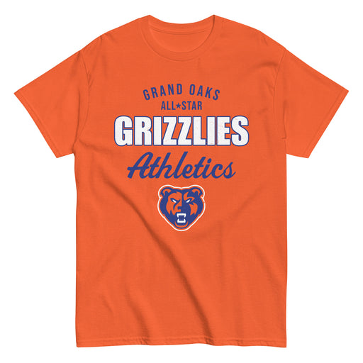 Grand Oaks High School Grizzlies Classic Unisex Orange T-shirt 034