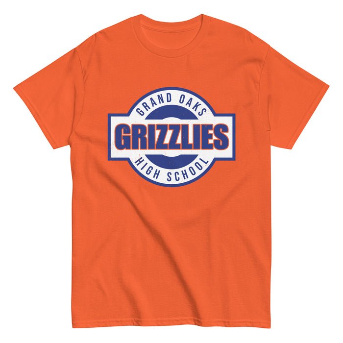 Grand Oaks High School Grizzlies Classic Unisex Orange T-shirt 011