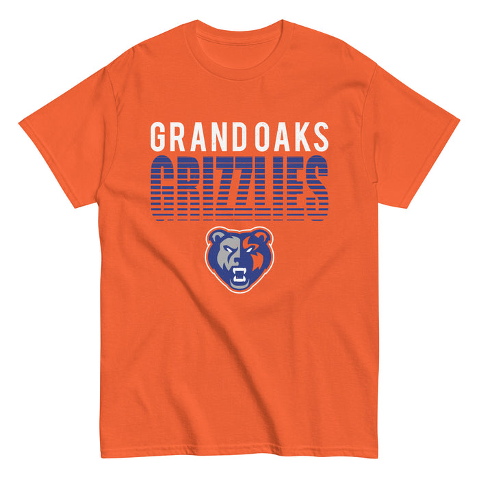 Grand Oaks High School Grizzlies Classic Unisex Orange T-shirt 024