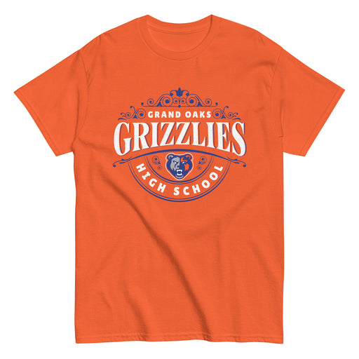 Grand Oaks High School Grizzlies Classic Unisex Orange T-shirt 211