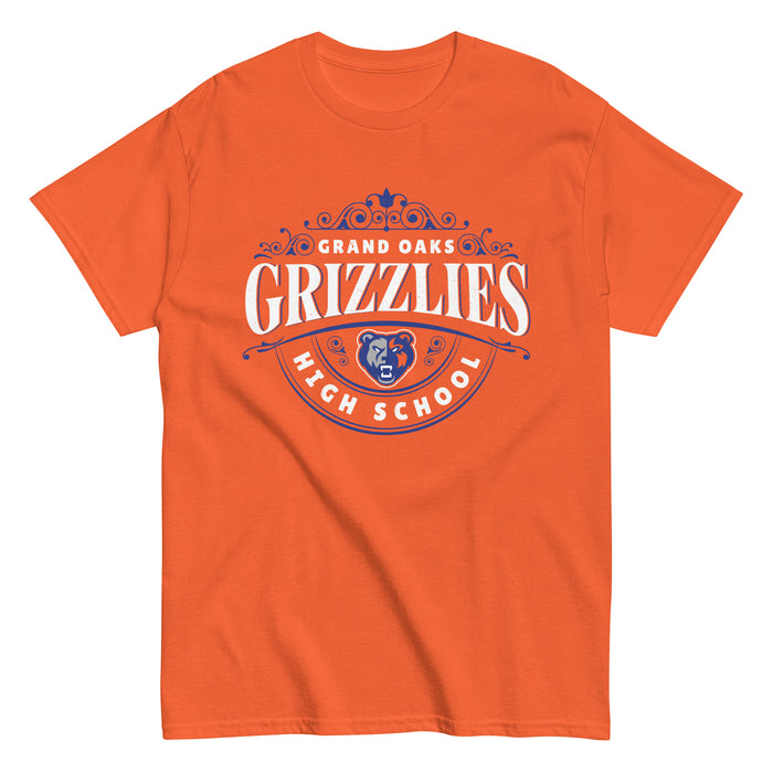 Grand Oaks High School Grizzlies Classic Unisex Orange T-shirt 211