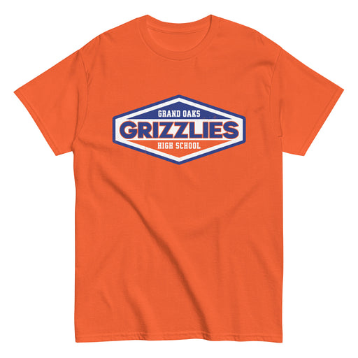 Grand Oaks High School Grizzlies Classic Unisex Orange T-shirt 009