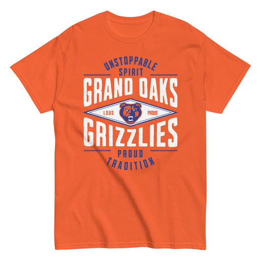 Grand Oaks High School Grizzlies Classic Unisex Orange T-shirt 210