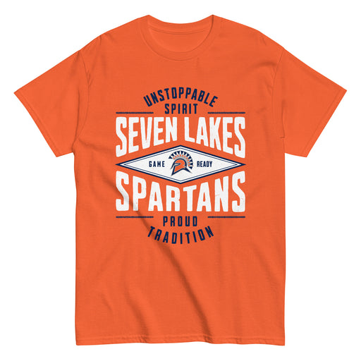 Seven Lakes High School Spartans Orange Classic Unisex T-shirt 210