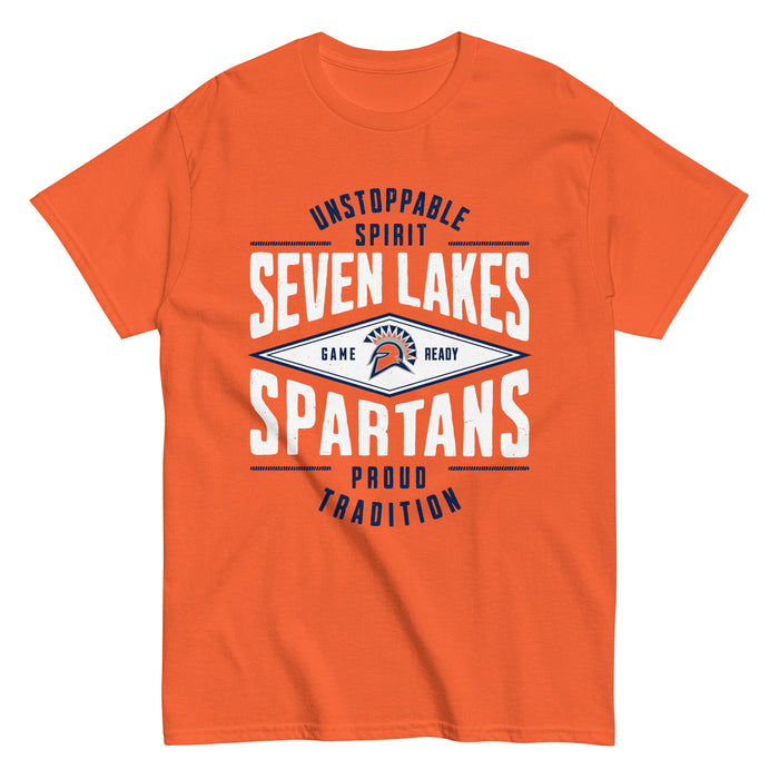 Seven Lakes High School Spartans Orange Classic Unisex T-shirt 210