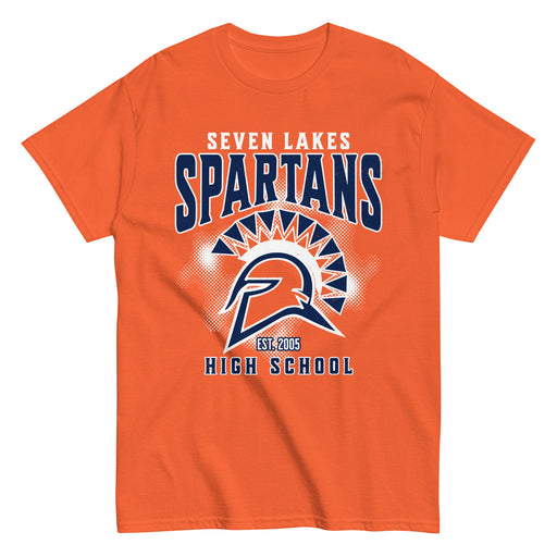 Seven Lakes High School Spartans Orange Classic Unisex T-shirt 217