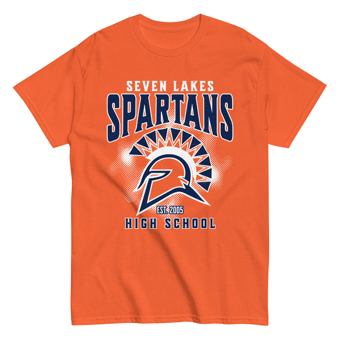 Seven Lakes High School Spartans Orange Classic Unisex T-shirt 217