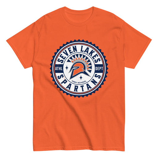 Seven Lakes High School Spartans Orange Classic Unisex T-shirt 203