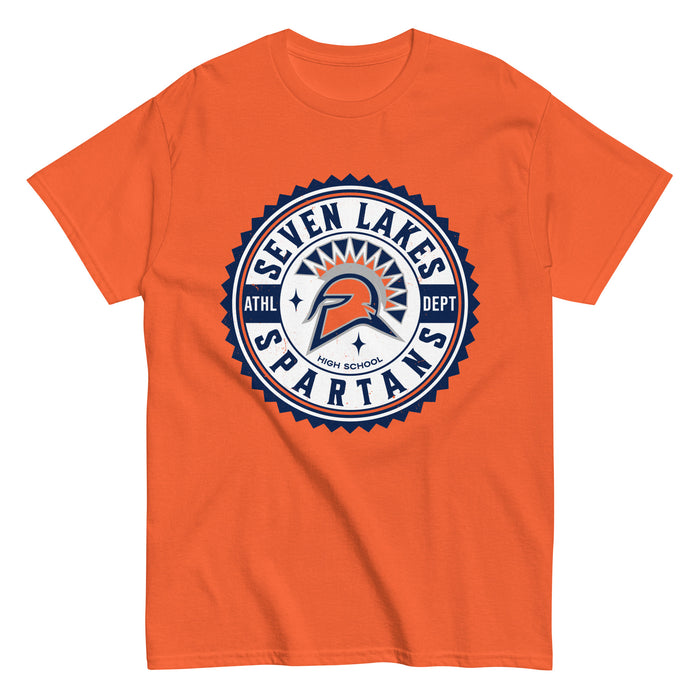 Seven Lakes High School Spartans Orange Classic Unisex T-shirt 203