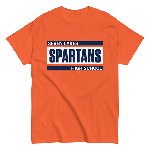 Seven Lakes High School Spartans Orange Classic Unisex T-shirt 098