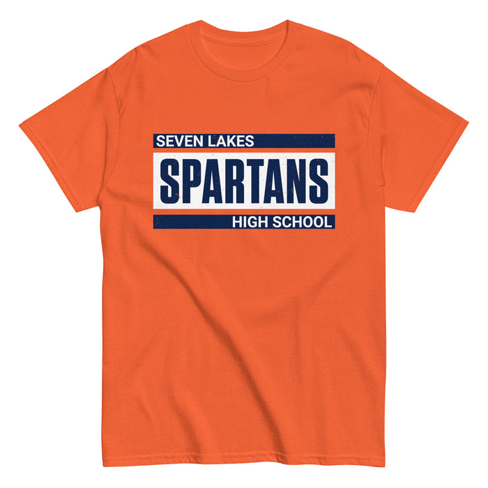 Seven Lakes High School Spartans Orange Classic Unisex T-shirt 098