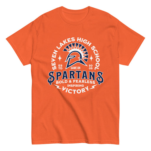 Seven Lakes High School Spartans Orange Classic Unisex T-shirt 206