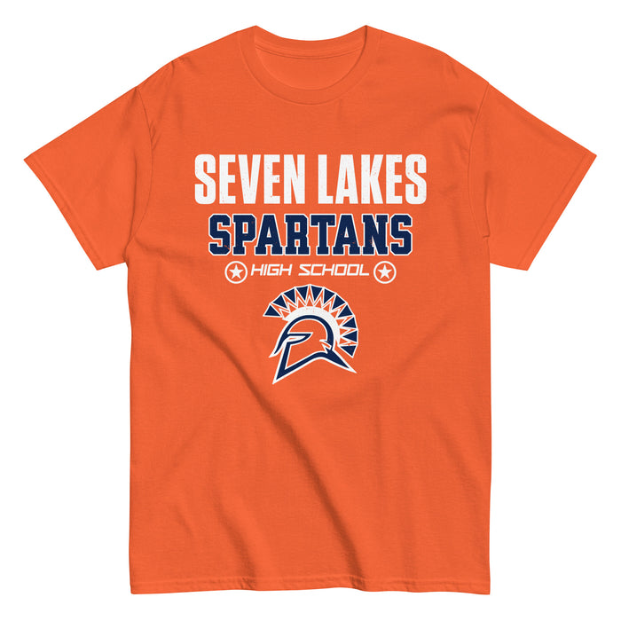 Seven Lakes High School Spartans Orange Classic Unisex T-shirt 003