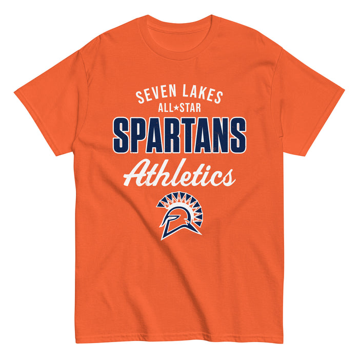 Seven Lakes High School Spartans Orange Classic Unisex T-shirt 034