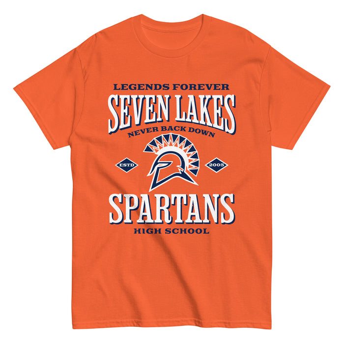 Seven Lakes High School Spartans Orange Classic Unisex T-shirt 230