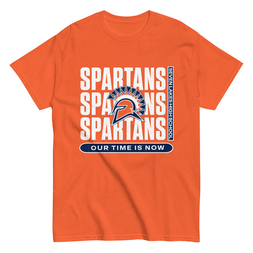 Seven Lakes High School Spartans Orange Classic Unisex T-shirt 235