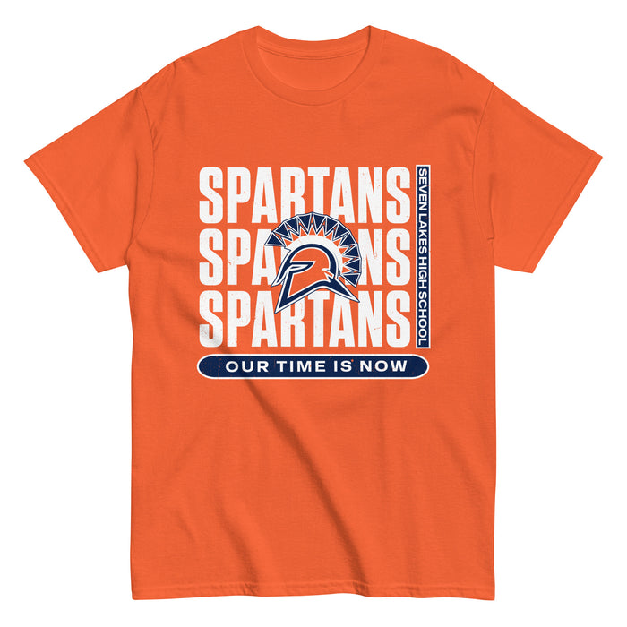 Seven Lakes High School Spartans Orange Classic Unisex T-shirt 235