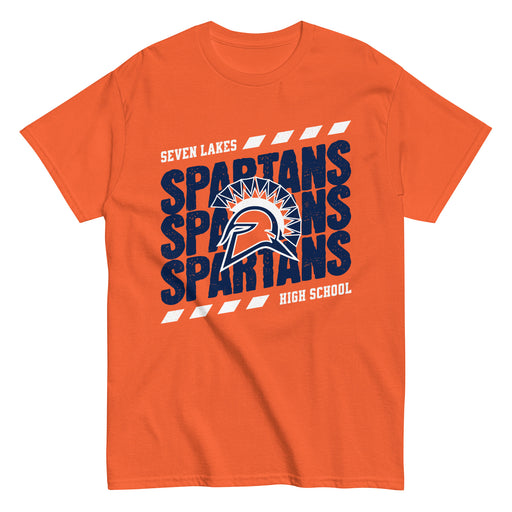 Seven Lakes High School Spartans Orange Classic Unisex T-shirt 223