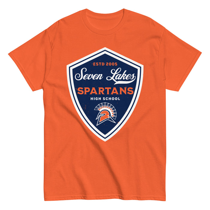 Seven Lakes High School Spartans Orange Classic Unisex T-shirt 225