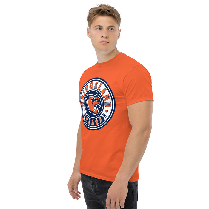 Side view of Bridgeland High School Bears Classic Unisex Orange T-shirt 220