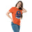 Woman wearing Bridgeland High School Bears Classic Unisex Orange T-shirt 219