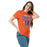 Woman wearing Grand Oaks High School Grizzlies Classic Unisex Orange T-shirt 213