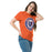 Woman wearing Grand Oaks High School Grizzlies Classic Unisex Orange T-shirt 216