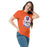 Woman wearing Grand Oaks High School Grizzlies Classic Unisex Orange T-shirt 219