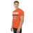 Man wearing Seven Lakes High School Spartans Orange Classic Unisex T-shirt 003