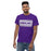 Man wearing Klein Cain High School Hurricanes Purple Classic Unisex T-shirt 098