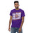 Front view of Jersey Village High School Falcons Purple Classic Unisex T-shirt 223 Jersey Village High School Falcons Purple Classic Unisex T-shirt 223