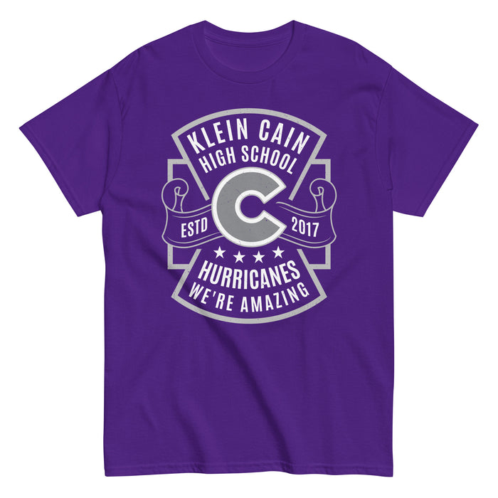 Klein Cain High School Hurricanes Purple Classic Unisex T-shirt 207