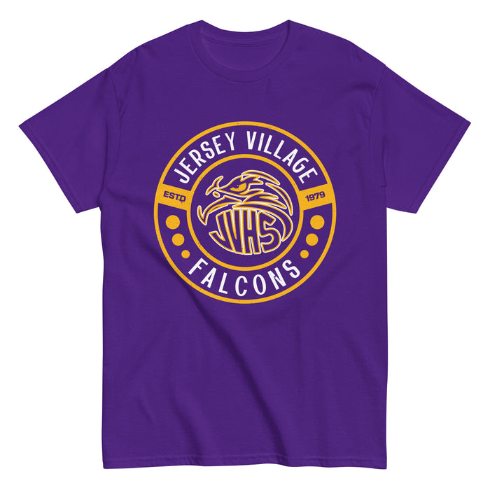 Jersey Village High School Falcons Purple Classic Unisex T-shirt 239